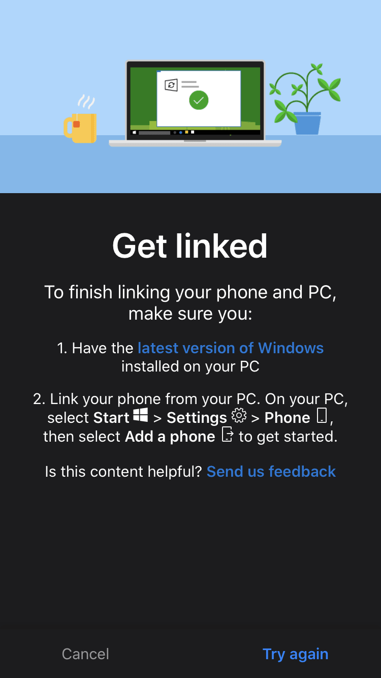 MS Edge Browse Later Help Page for iOS